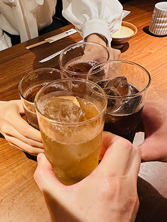 慰労会乾杯